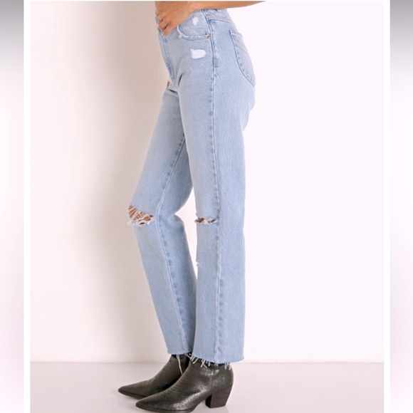 Rolla’s Original Straight Leg Jean in City Worn - Picture 3 of 14